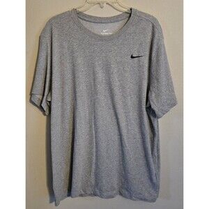 Nike Tee Dri-Fit T-Shirt Mens XL Light Grey Athletic Performance‎ Tee